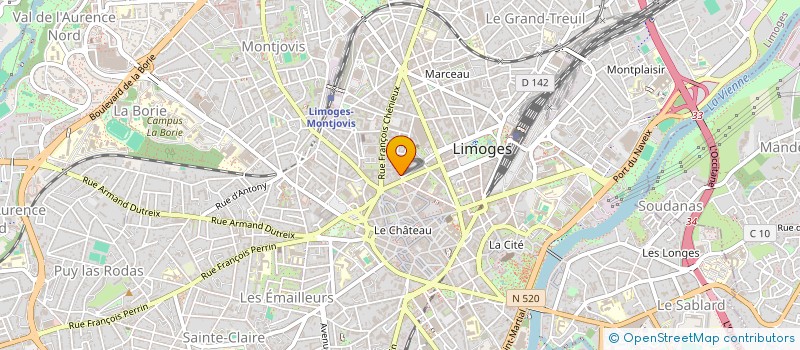 localisation de l'entreprise GESTRIM COP CLOS JULES NORI à LIMOGES