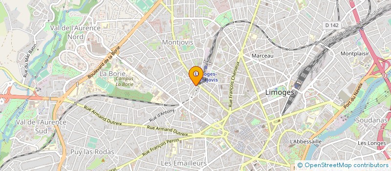 localisation de l'entreprise GESTRIM COP DES ARTS 3 à LIMOGES