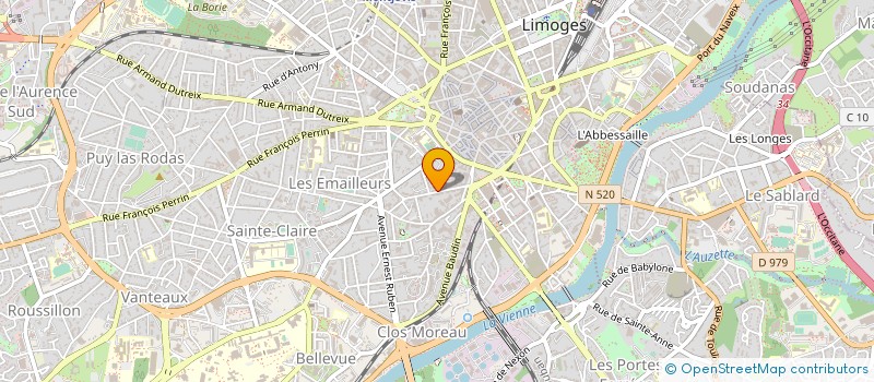 localisation de l'entreprise GESTRIM COP DU MIDI 18 à LIMOGES