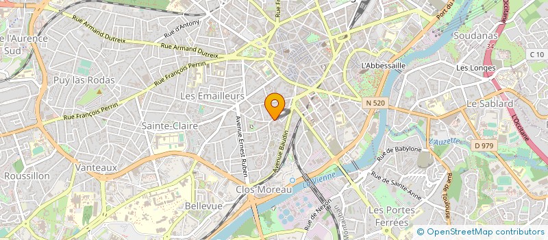 localisation de l'entreprise GESTRIM COP F BUISSON 35 à LIMOGES