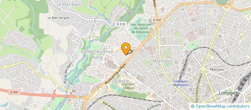 localisation de l'entreprise GESTRIM COP FRANCOIS à LIMOGES