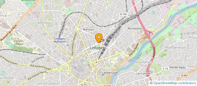 localisation de l'entreprise GESTRIM COP GAY LUSSAC 12 à LIMOGES