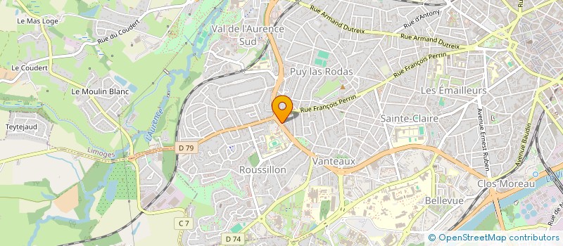 localisation de l'entreprise GESTRIM COP GRAND TILLEUL à LIMOGES