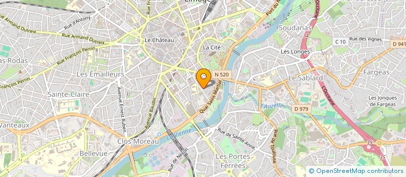 localisation de l'entreprise GESTRIM COP IMM FRESNEL 2 à LIMOGES