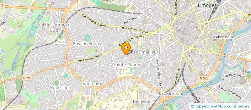 localisation de l'entreprise GESTRIM COP INGRES MONTEGU à LIMOGES