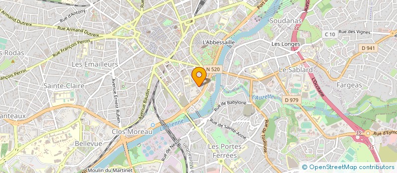 localisation de l'entreprise GESTRIM COP J D'ARC à LIMOGES