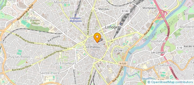 localisation de l'entreprise GESTRIM COP LA TERRASSE 3 à LIMOGES