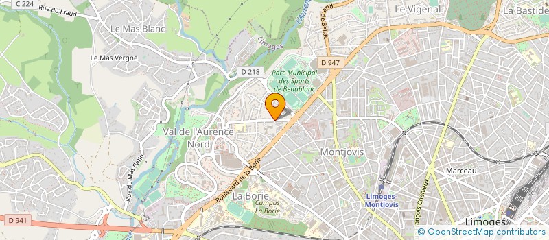 localisation de l'entreprise GESTRIM COP LE MICHAU à LIMOGES