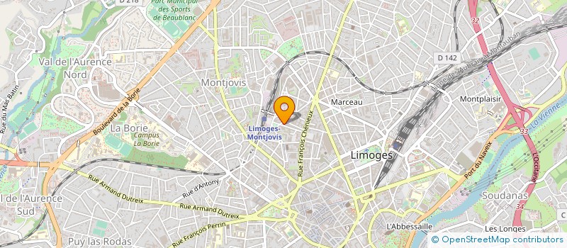 localisation de l'entreprise GESTRIM COP LEMOINE 34  LIMOGES
