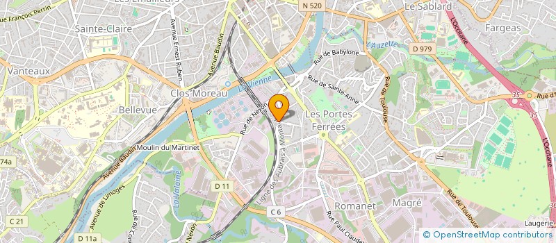 localisation de l'entreprise GESTRIM COP MONMEILLANT 3 à LIMOGES