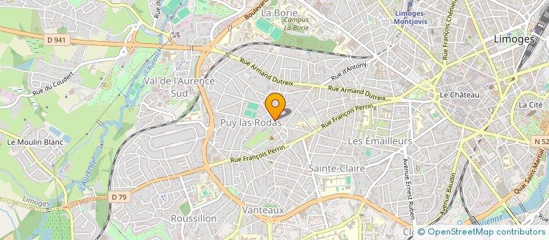 localisation de l'entreprise GESTRIM COP P ASTIER 1 à LIMOGES