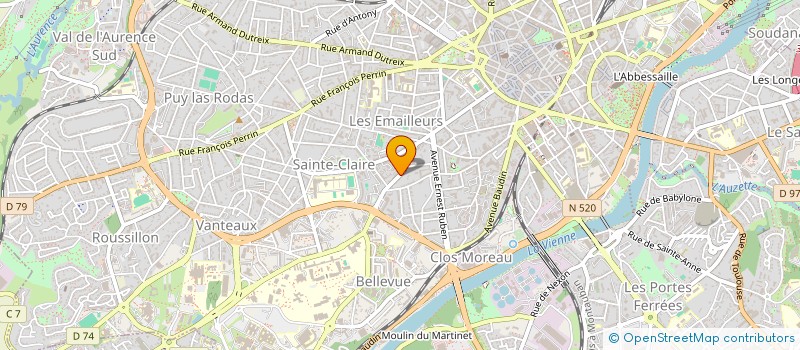 localisation de l'entreprise GESTRIM COP P CURIE à LIMOGES