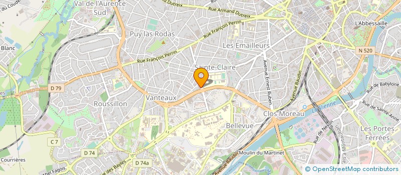 localisation de l'entreprise GESTRIM COP RENOIR à LIMOGES