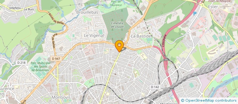 localisation de l'entreprise GESTRIM COP RESIDENCE à LIMOGES