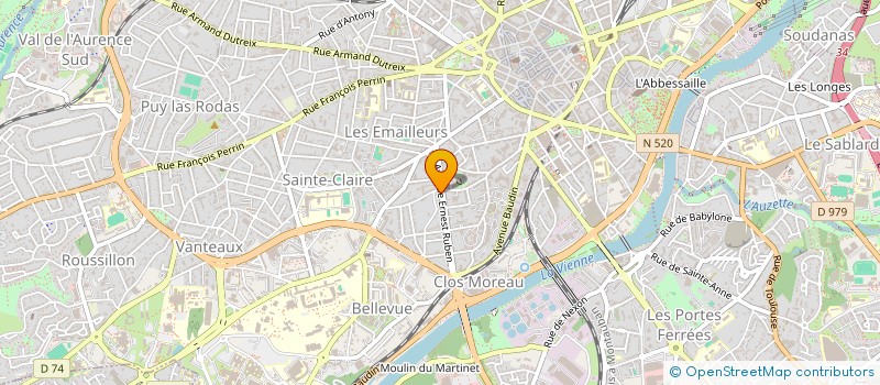 localisation de l'entreprise GESTRIM COP RUBEN NAZARET à LIMOGES