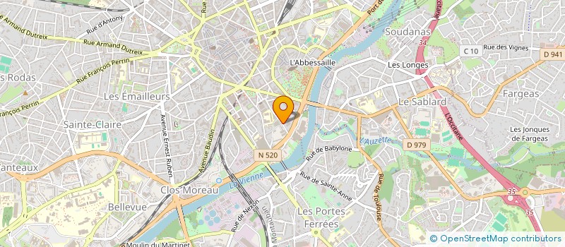 localisation de l'entreprise GESTRIM COP SOEURS RIV 6 à LIMOGES