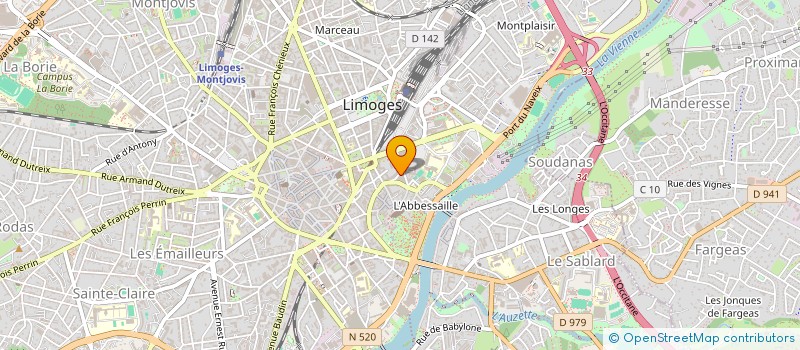 localisation de l'entreprise GESTRIM COP ST MAURICE à LIMOGES