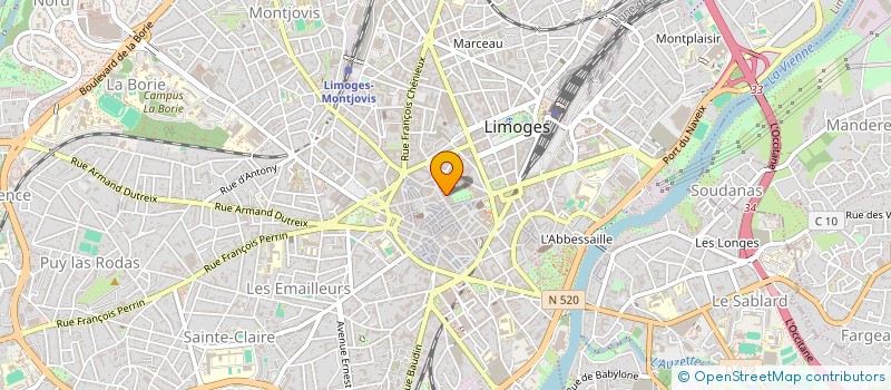 localisation de l'entreprise GESTRIM COP TERRASSE 4 à LIMOGES