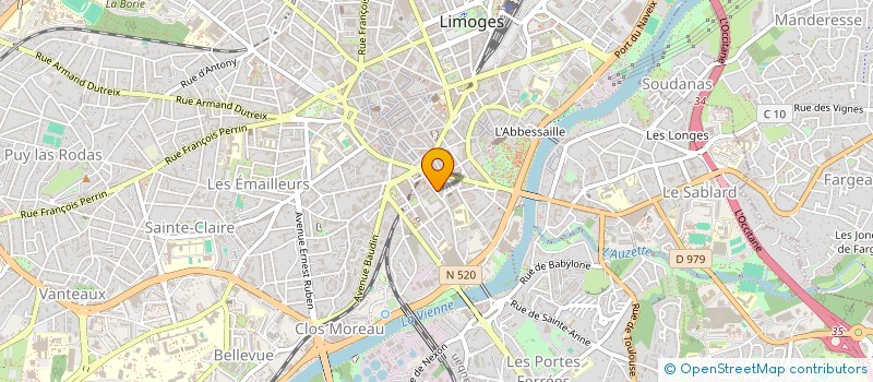 localisation de l'entreprise GESTRIM COP TIMBAUD 6 à LIMOGES