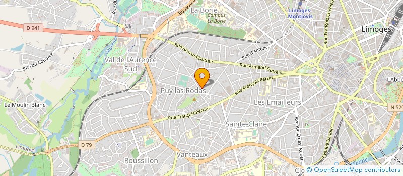 localisation de l'entreprise GESTRIM COP TROIS MAISONS à LIMOGES