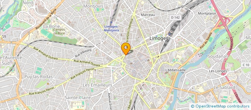 localisation de l'entreprise GESTRIM COP V HUGO 5 à LIMOGES