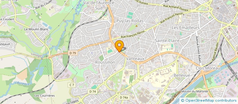 localisation de l'entreprise GESTRIM COP VANTEAUX 177 à LIMOGES