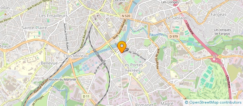 localisation de l'entreprise GESTRIM LA ROCHE à LIMOGES