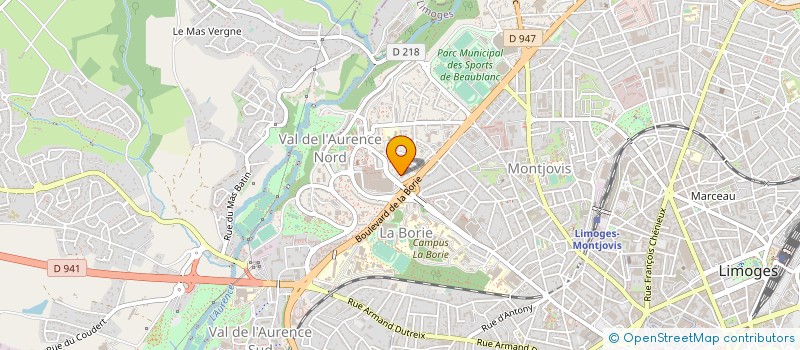 localisation de l'entreprise GESTRIM LIMOUSIN COPROP CORGNAC II à LIMOGES