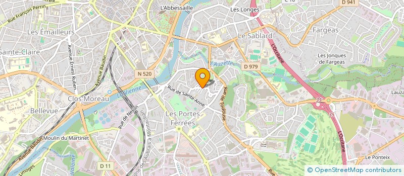 localisation de l'entreprise GESTRIM LIMOUSIN RES LA CORNICHE à LIMOGES