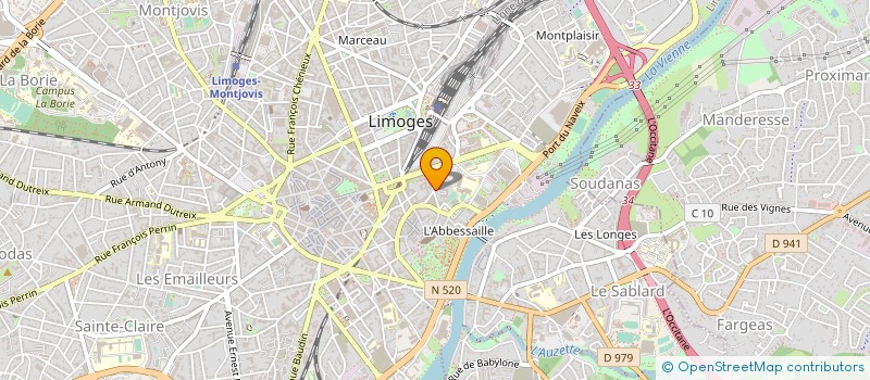 localisation de l'entreprise GESTRIM LIMOUSIN RES LIMOGES ETOILE à LIMOGES
