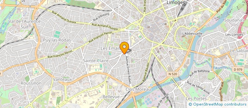 localisation de l'entreprise GESTRIM SYNDICAT IMM CLOS  LIMOGES