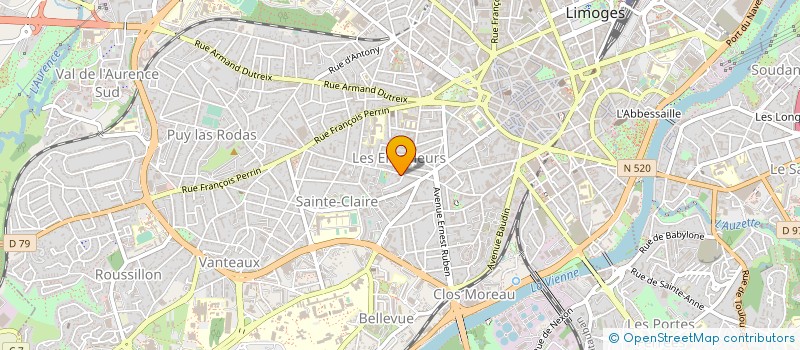 localisation de l'entreprise GESTRIM SYNDICAT RES TENNI à LIMOGES