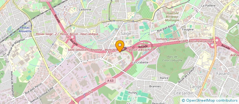 localisation de l'entreprise GESTSERRIS à PESSAC