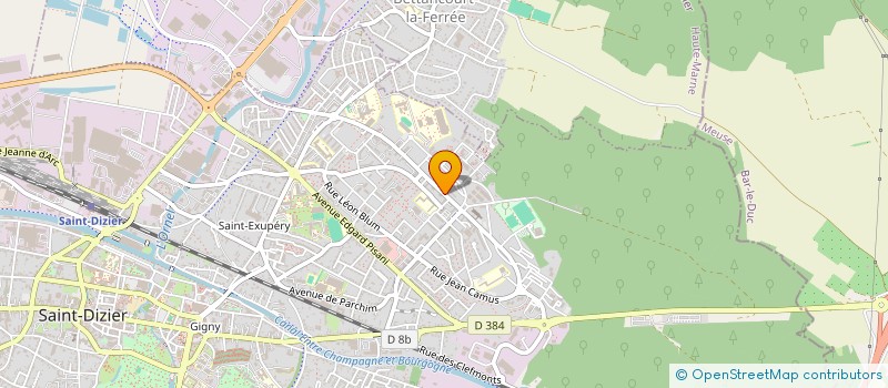 localisation de l'entreprise GET 52 à SAINT-DIZIER