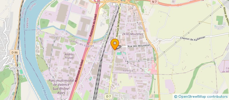 localisation de l'entreprise GET à PORTES LES VALENCE
