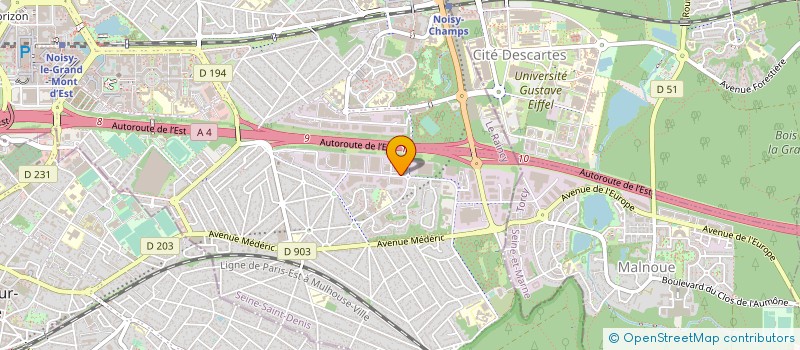 localisation de l'entreprise GET HOLDING  NOISY-LE-GRAND