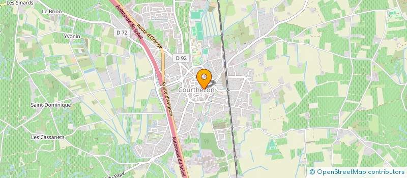 localisation de l'entreprise GET.IMMO  COURTHEZON