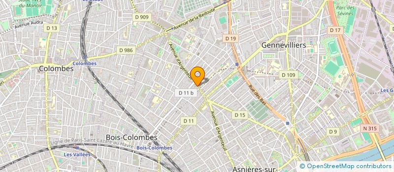 localisation de l'entreprise GET IN  BOIS-COLOMBES