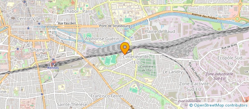 localisation de l'entreprise GET INDUSTRIE à RENNES