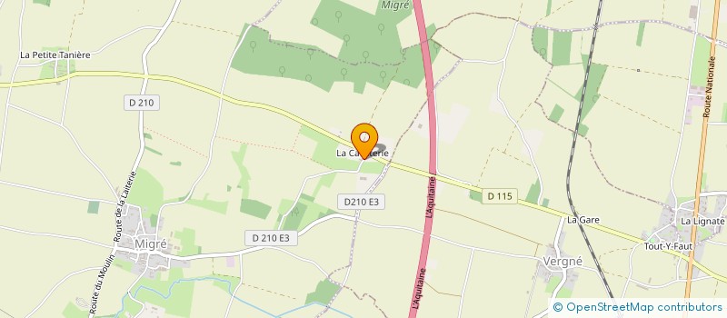 localisation de l'entreprise GET ROUTE  MIGRE