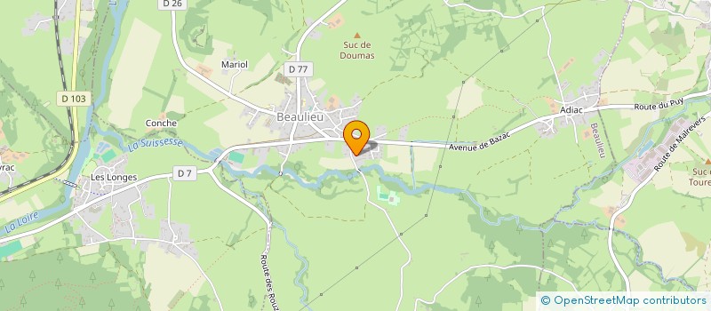 localisation de l'entreprise GET43-GROUPEMENT EMPLOYEURS TIR 43  BEAULIEU