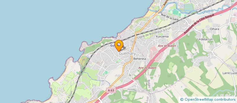 localisation de l'entreprise GETARIA  GUETHARY