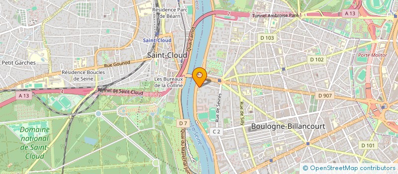 localisation de l'entreprise GETCHEF à BOULOGNE-BILLANCOURT