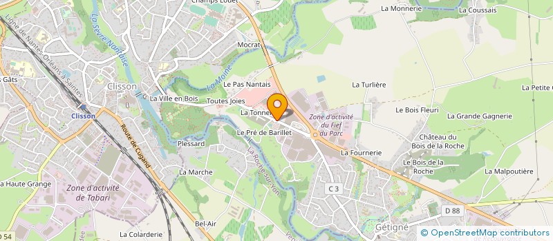 localisation de l'entreprise GETDIS à GETIGNE