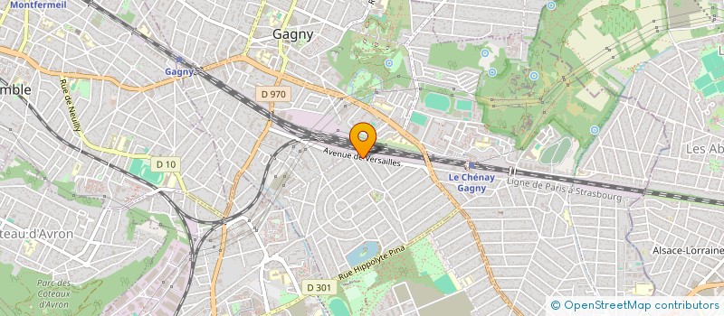 localisation de l'entreprise GETEBA à GAGNY