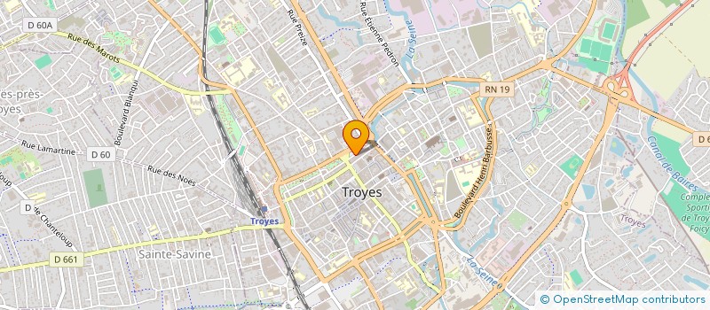 localisation de l'entreprise GETEC SA à TROYES