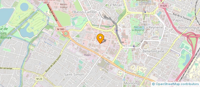 localisation de l'entreprise GETEC SUD OUEST à TOULOUSE