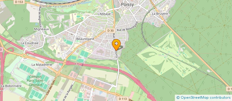 localisation de l'entreprise GETEX GESTION TECHNIQUE EXPERTISES  POISSY