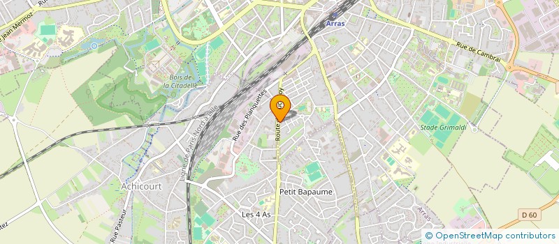 localisation de l'entreprise GETHCO à ARRAS