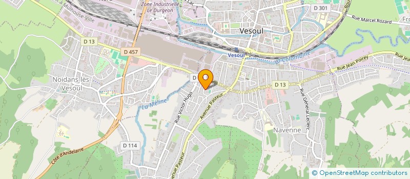 localisation de l'entreprise GETHEGA à ECHENOZ-LA-MELINE